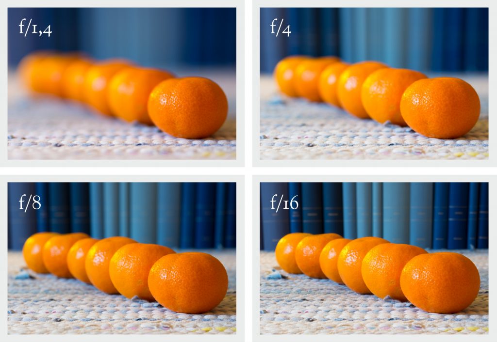 Exempelfoto hur bländaren ändra skärpedjupet